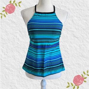 NWT Sail Away Printed Haltered Tankini
